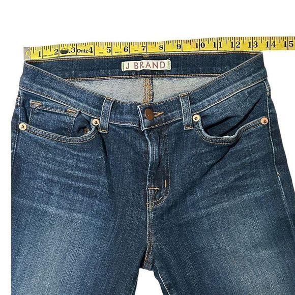 J Brand Trinity Women's Blue Mid Rise Zip Fly Skinny Denim Jeans Size 27 - Picture 7 of 8